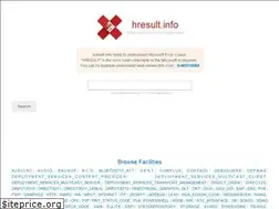 Sites similar to hresult.info