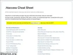 Sites similar to htaccesscheatsheet.com