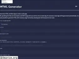 Sites similar to html-generator.shinshin86.com