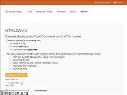 Sites similar to html2word.com