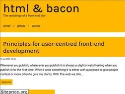 Sites similar to htmlandbacon.com