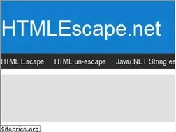 Sites similar to htmlescape.net
