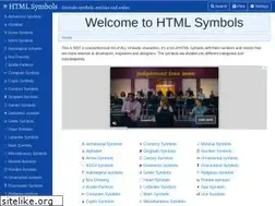 Sites similar to htmlsymbols.xyz