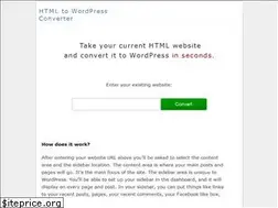 Sites similar to htmltowordpressconverter.com
