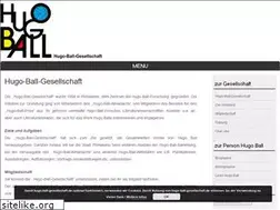 Sites similar to hugo-ball-gesellschaft.de