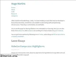 Sites similar to hugomartins.io