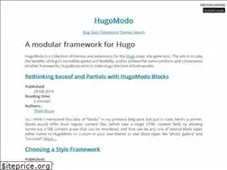 Sites similar to hugomodo.github.io