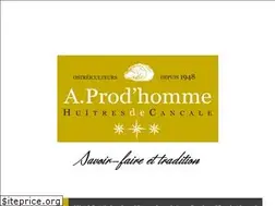 Sites similar to huitres-prodhomme-cancale.com