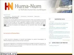 Sites similar to huma-num.fr