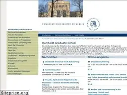 Sites similar to humboldt-graduate-school.de