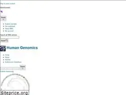 Sites similar to humgenomics.biomedcentral.com