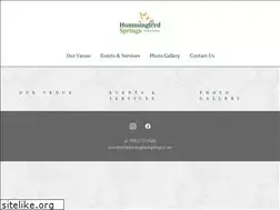 Sites similar to hummingbirdsprings.com