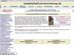 Sites similar to hundehaftpflichtversicherung.de