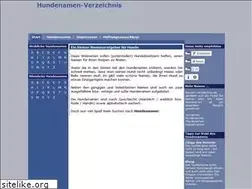 Sites similar to hundenamen.namen-verzeichnis.de