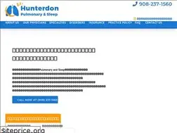 Sites similar to hunterdonpulmonaryandsleep.com