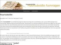 Sites similar to huursubsidie.net