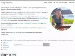 Sites similar to huyenchip.com