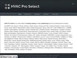 Sites similar to hvacproselect.com