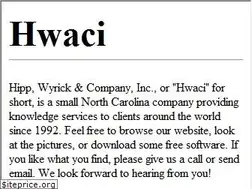 Sites similar to hwaci.com