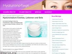 Sites similar to hyaluronpflege.de
