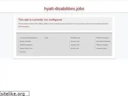 Sites similar to hyatt-disabilities.jobs
