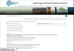 Sites similar to hydrol-earth-syst-sci-discuss.net