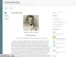 Sites similar to hymnstudiesblog.wordpress.com
