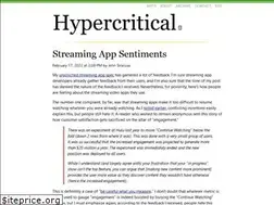 Sites similar to hypercritical.co