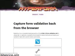 Sites similar to hyperform.js.org