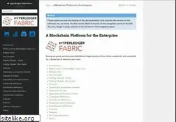 Sites similar to hyperledger-fabric.readthedocs.io