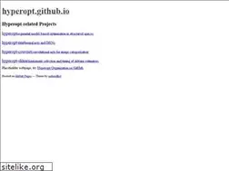 Sites similar to hyperopt.github.io