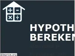 Sites similar to hypotheekberekenen.tools