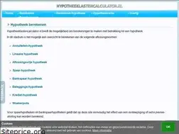 Sites similar to hypotheeklastencalculator.nl