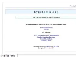 Sites similar to hypothetic.org