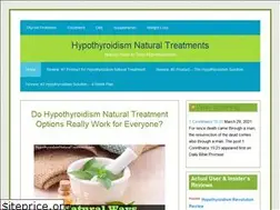 Sites similar to hypothyroidismnaturaltreatments.com