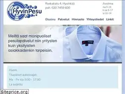 Sites similar to hyvinpesu.fi