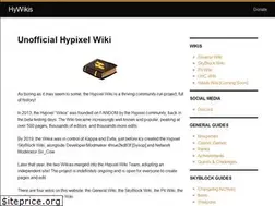 Sites similar to hywikis.com