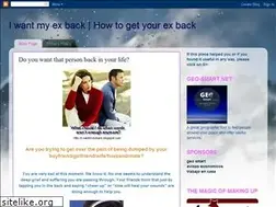 Sites similar to i-wantmyexback.blogspot.com