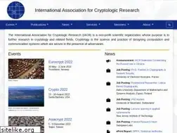 Sites similar to iacr.org