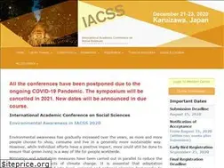 Sites similar to iacss-conf.org