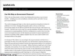 Sites similar to iaisfnd.info