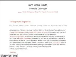 Sites similar to iamchrissmith.io