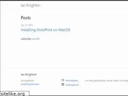 Sites similar to ianknighton.com