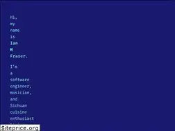 Sites similar to ianmfraser.com