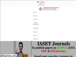 Sites similar to iaset.us