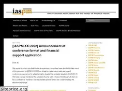 Sites similar to iaspm.net