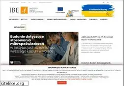 Sites similar to ibe.edu.pl