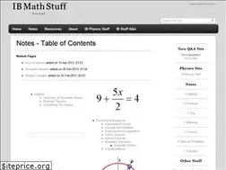 Sites similar to ibmathstuff.wikidot.com