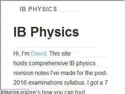 Sites similar to ibphysics.org