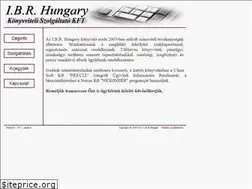 Sites similar to ibrhungary.hu